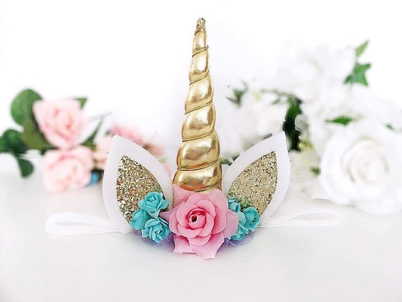 Baby Unicorn Headband Unicorn Hair Clip Unicorn Horn Etsy México