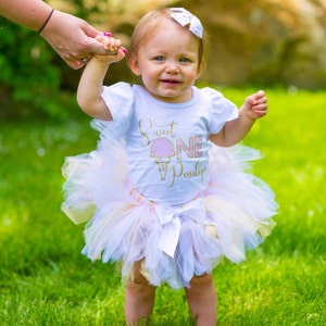 2nd Birthday Outfit Girl Ice Cream Birthday Outfit Second Birthday Ice ...