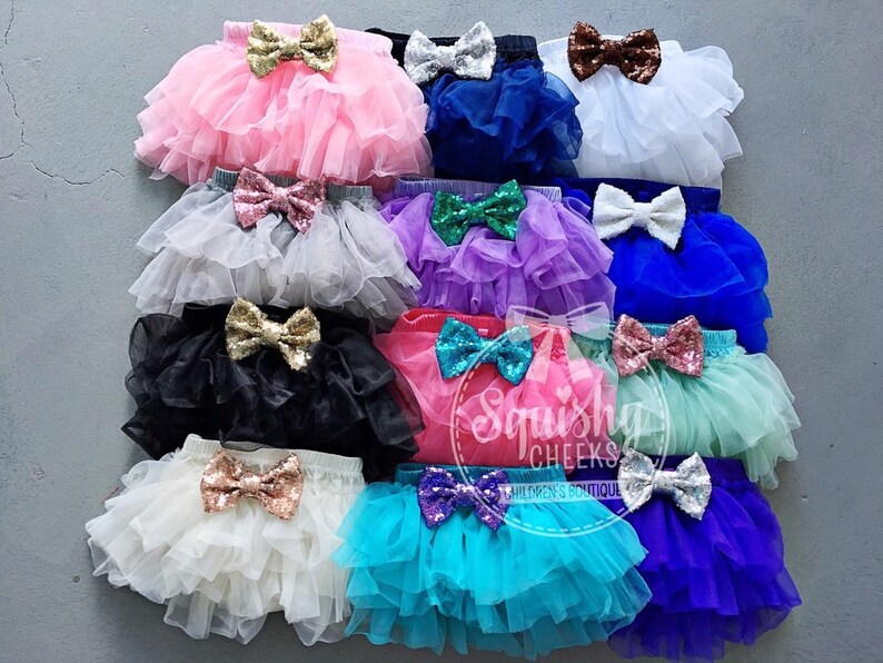 Ruffled Baby Bloomers Chiffon Bloomers Skirt Bloomers Chiffon Bloomers Diaper Cover you PICK COLORS Ruffle 1st Birthday Bloomers NB-3T 