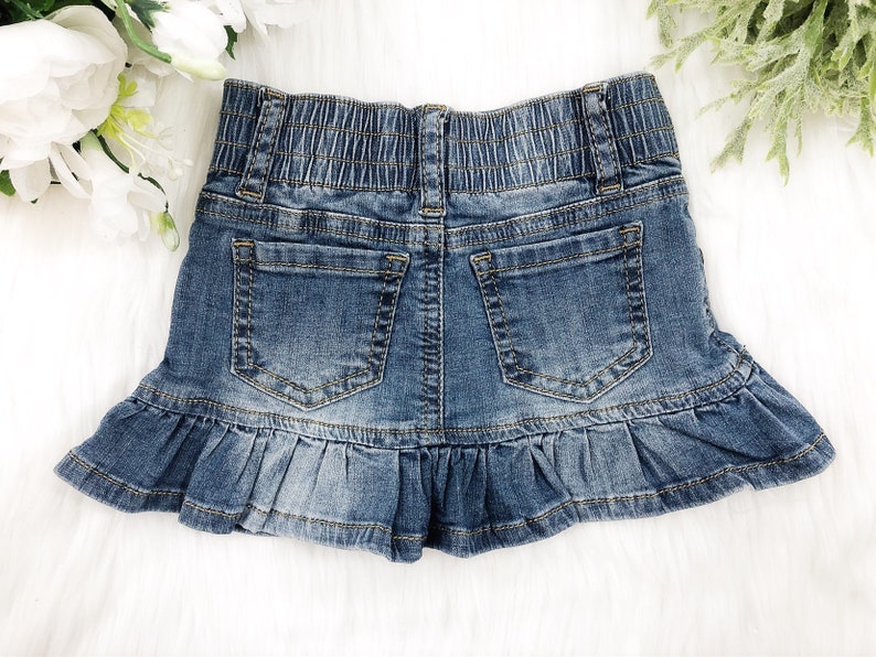 Baby Girl Denim Skirt Toddler Denim Denim Baby Skirt Infant Etsy
