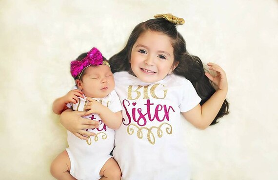 Big Sister Shirts Sibling Shirts Baby 
