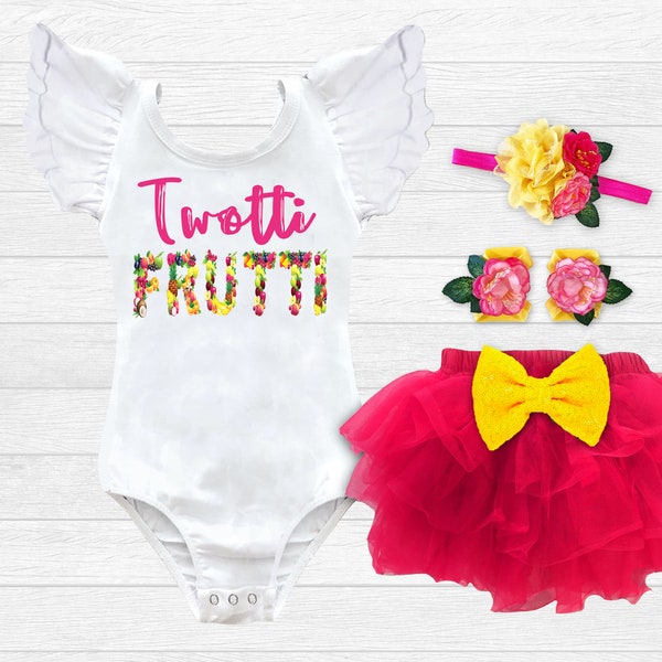 Twotti Frutti Birthday Outfit Girls 2nd Birthday Shirt Fruit Summer Second Birthday Party