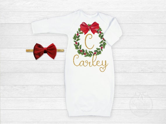 newborn christmas gown