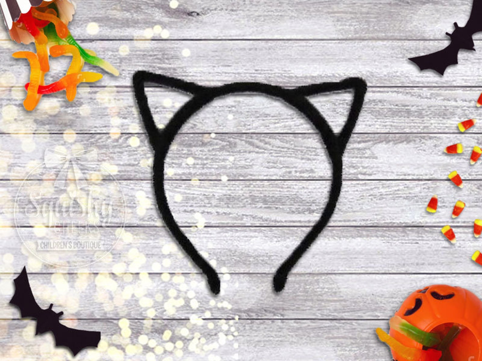 Cat Ear Headband Cat Costume Halloween Cat Ear Headband Etsy