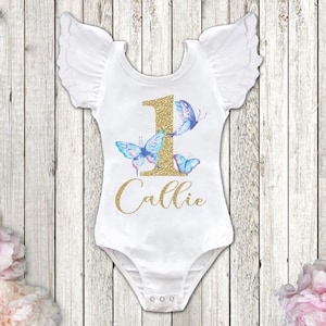 Butterfly Birthday Shirt Butterfly 1st Birthday Outfit 1st Birthday Leotard Butterfly Second Birthday First Birthday Shirt, Squishy Cheeks