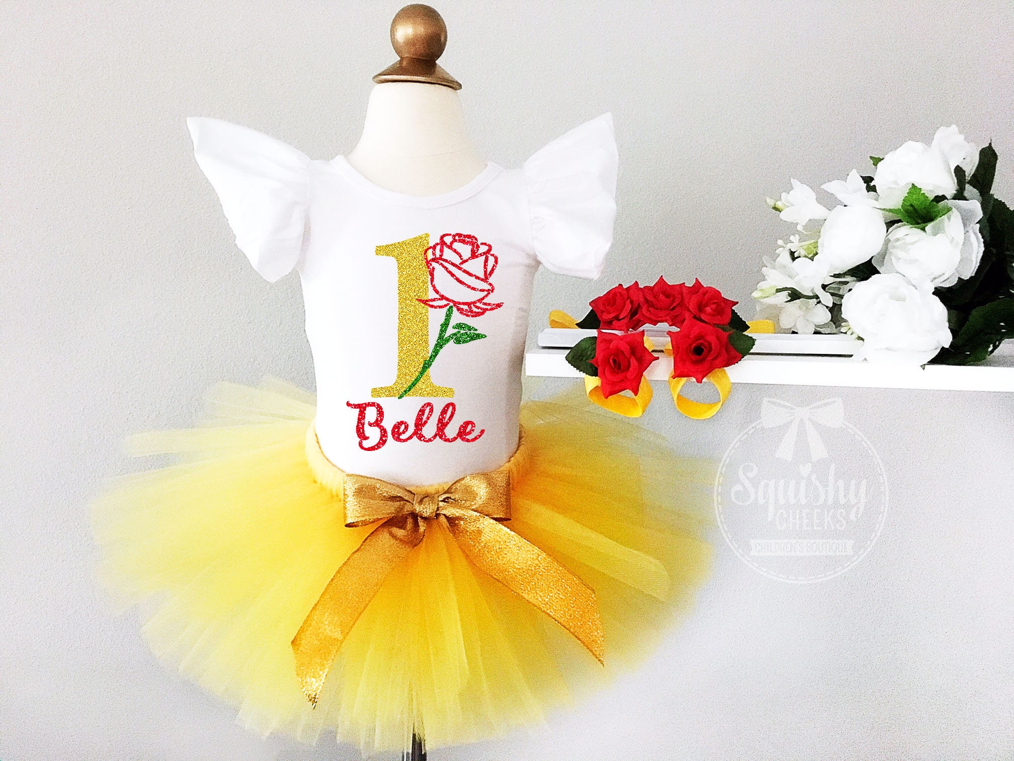 belle first birthday outfit