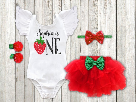 strawberry baby outfit
