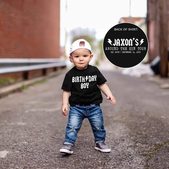 Rockin One First Birthday Personalized 1st Birthday Outfit Boy Guitar  Birthday Rock N Roll Birthday Raglan Shirt Rockstar First Birthday 