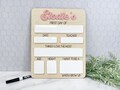 Personalized First Day of School Sign: Reusable Dry Erase Board