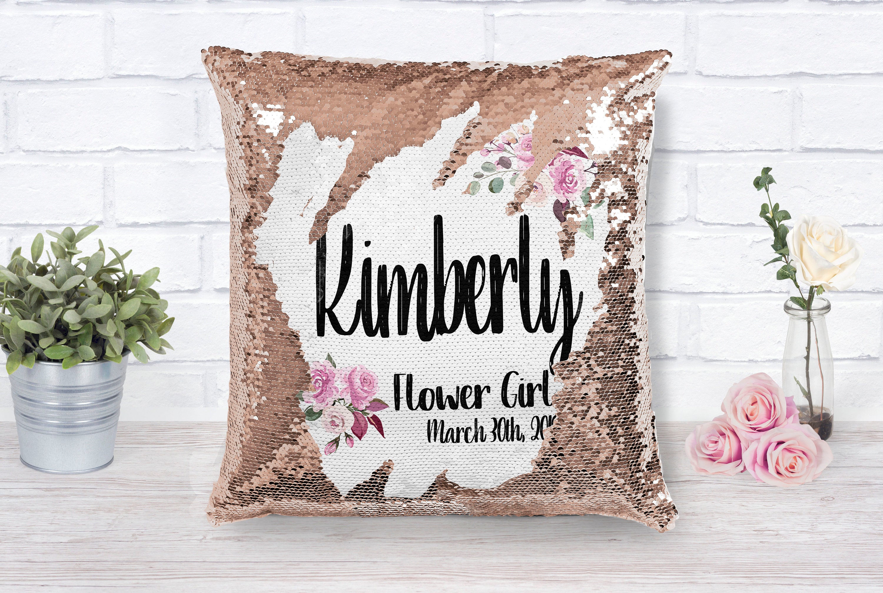 etsy sequin pillow