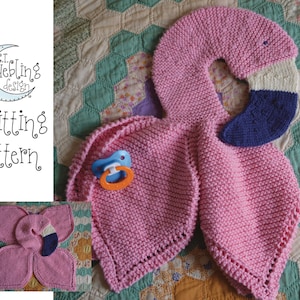 Flamingo Lovey  PDF Knitting Pattern