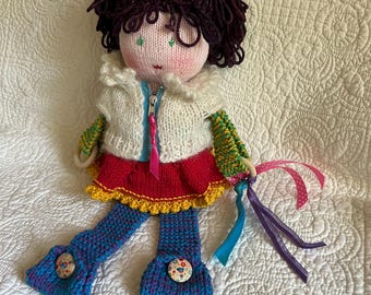 Busy Hands Fidget Doll Knitting Pattern PDF – Sensory Toy for Calm & Focus