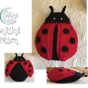 PDF Knitting Pattern - LoveBug Lovebug Toy/Lovey/Decor