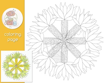 Corn Wheel Coloring Page