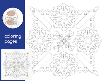 Imbolc Lace Coloring Page