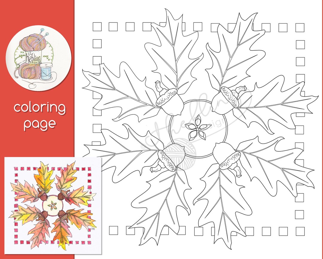 Fall Equinox Coloring Page Etsy - Il 1080xN.2627374572 Ljab 
