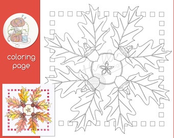 Fall Equinox Coloring Page