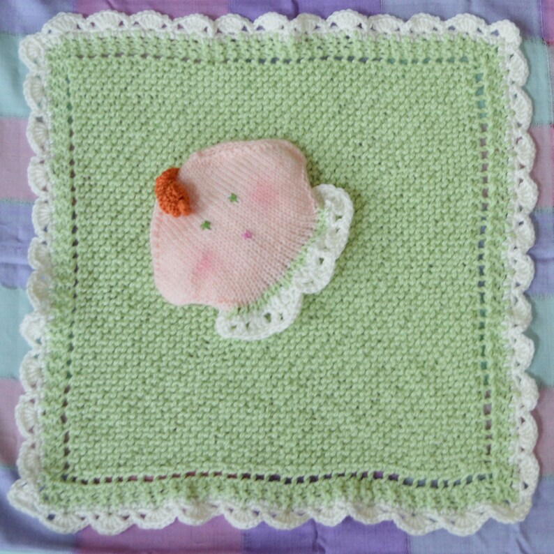 Baby Doll Security Blanket PDF Knitting Pattern Etsy
