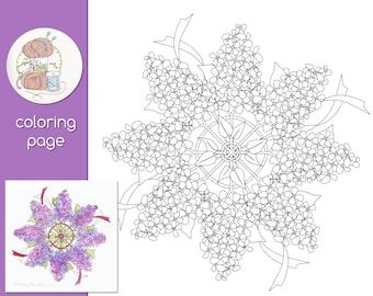 Lilacs Coloring Page