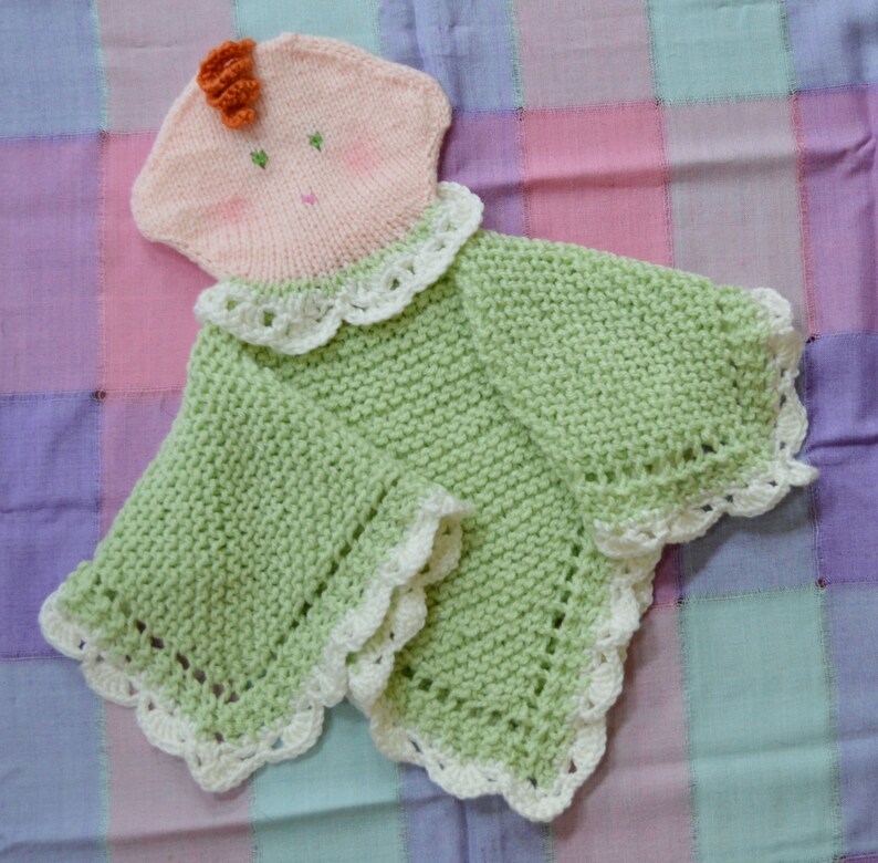 Baby Doll Security Blanket PDF Knitting Pattern Etsy