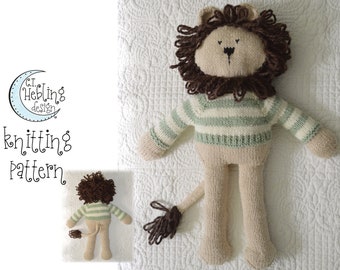 Leo the Lion Stuffed Toy PDF Knitting Pattern