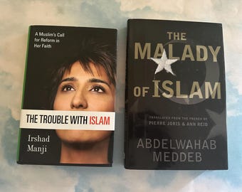 The Trouble With Islam and The Malady of Islam~ 2003 Hardcovers with Dustcovers~ Islamic History and Explanations~ FREE SHIPPING