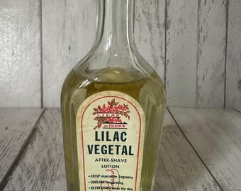 Vintage Lilac Vegetal After-Shave~ Pinaud Paris~ 6 oz~ 85% Full~ Green Cap~ FREE SHIPPING