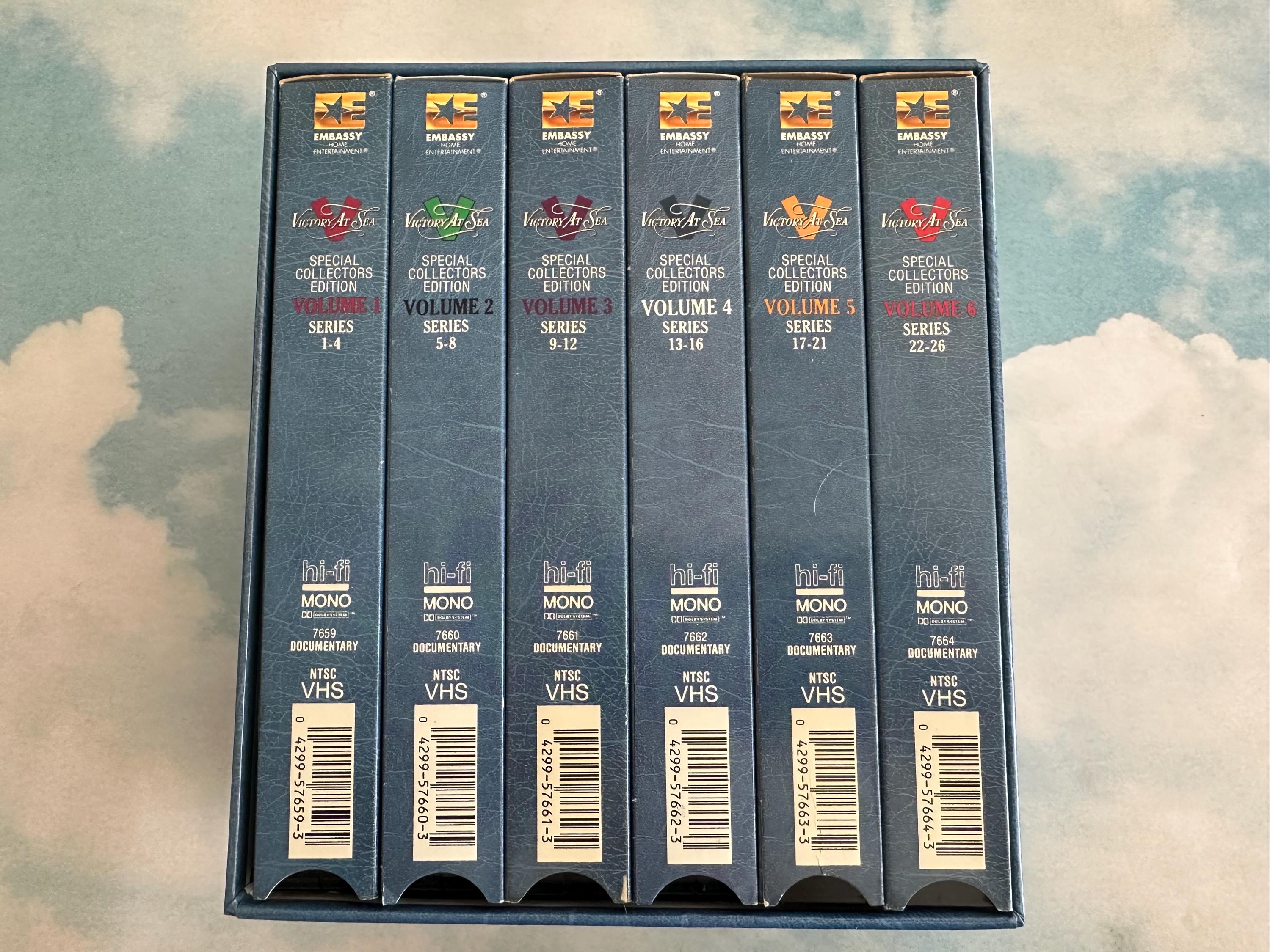 Victory at Sea VHS Complete Series 1-6, 26 Episodes~ Play Tested