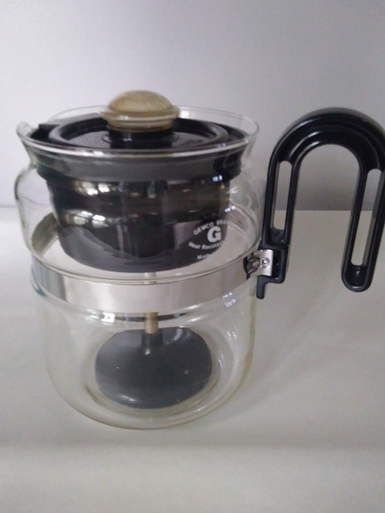 Vintage GEMCO Coffee Po 4-6 Cup A-12~ Includes Insides ~ VGC ~ Free Ship