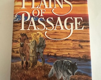 The Plains of Passage~ Jean M. Auel~ 1990 Hardcover FIRST EDITION~ Excellent Condition Free Shipping