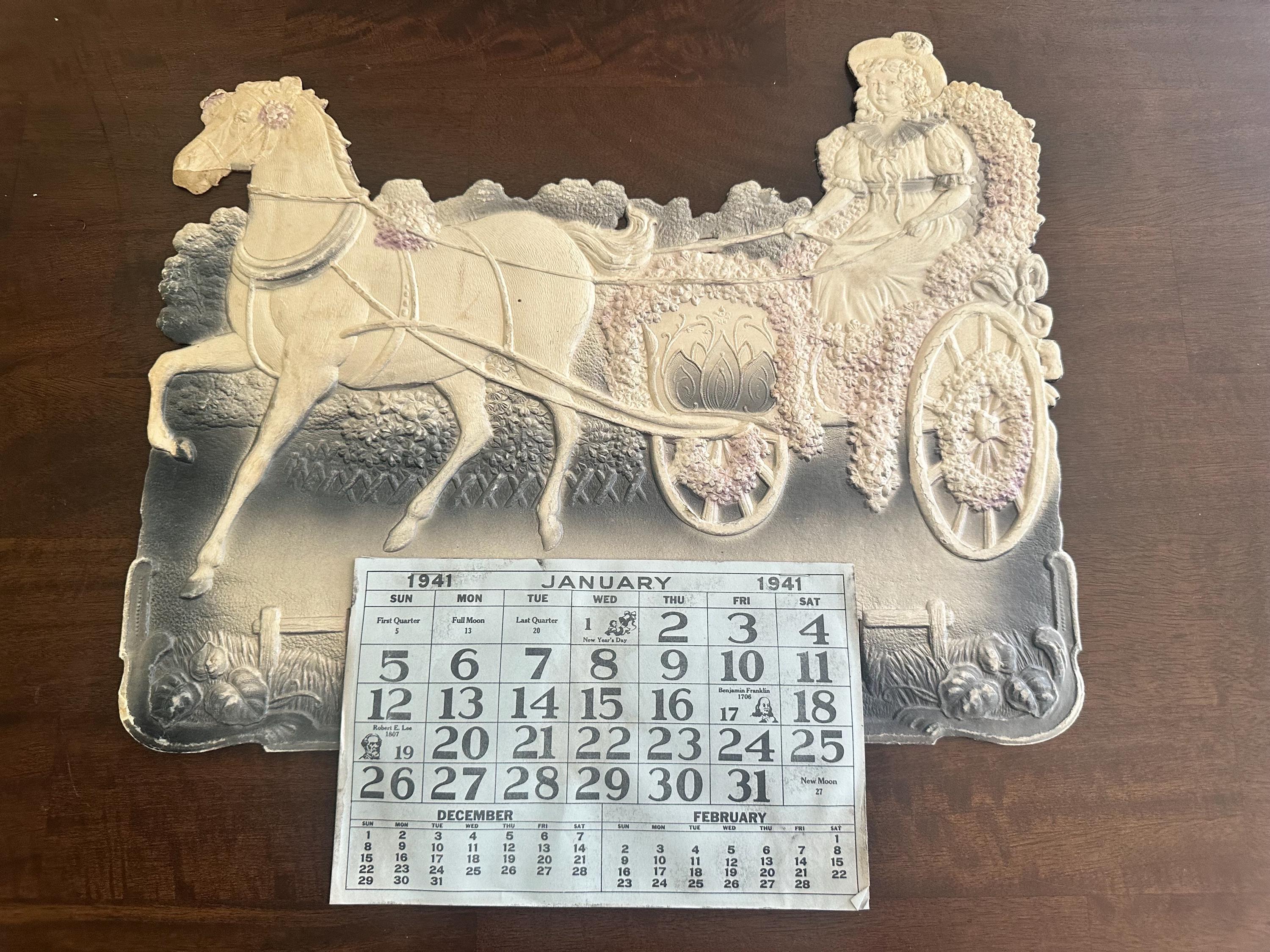 Vintage Calendar 1940s - Etsy