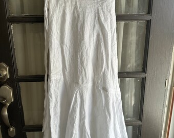 J. Crew White Linen Wrap Skirt ~ Size M~ 90's NWT! FREE SHIP