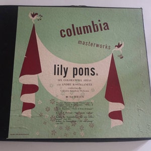 Lily Pons ~ Boxed Set 1948 ~ Six Coloratura Arias~ (3) 78 Records LP ~ Play Tested ~ FREE SHIP