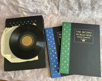 Winston Churchill 6 Volume Gilded Leather Set, World in Crisis