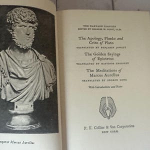 Plato Epictetus Marcus Aurelius Harvard Classics Deluxe Edition