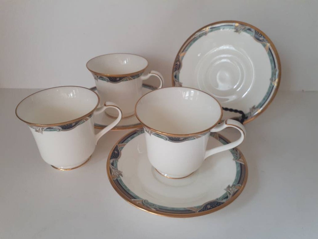 Noritake PARIS OPERA Footed Cup/Saucer Set de 3 HTF Etsy France