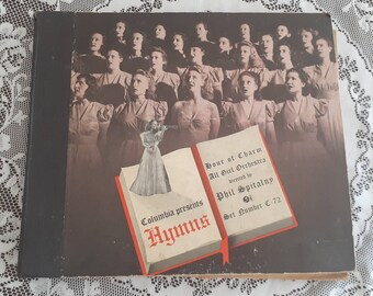 Hour of Charm All Girl Orchestra "Hymns" Phil Spitalny Columbia Records ~ 4 Record Set 78 ~ FREE SHIP