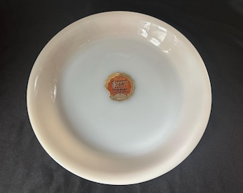 Vintage Fire-King 9" Copper Tint Ovenware Pie Plate~ Unused with Original Foil Sticker~ FREE SHIPPING