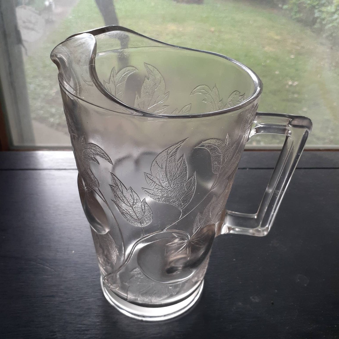 Vintage Glass Tomato Pitcher late Tomato Vine Etsy