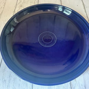 Fiesta Cobalt 40-oz Coupe 10 3/8" Dinner Plate~ Circular Marking~ FREE SHIPPING