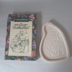 Longaberger 1997 Easter Cookie Mold Stoneware~ Excellent Condition~ FREE SHIP