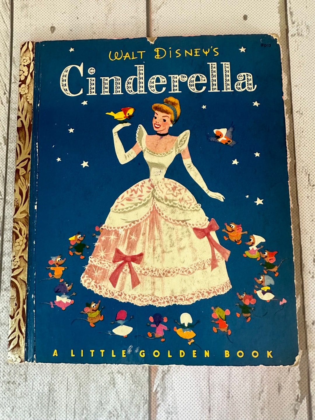 Rare Walt Disney's cinderella 1950 Little Golden Book Good Condition ...