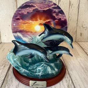 Lassen “Celebration Dolphins” - Lassen Beautiful Collectible Dolphin Plate 