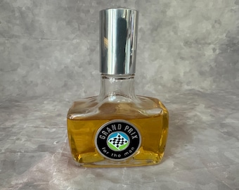 Grand Prix 'for the man' After Shave~ 1960's~ Rare~ 4 oz Bottle 85% Full~ Glass Bottle Vintage Shaving Men's Toiletries FREE SHIPPING