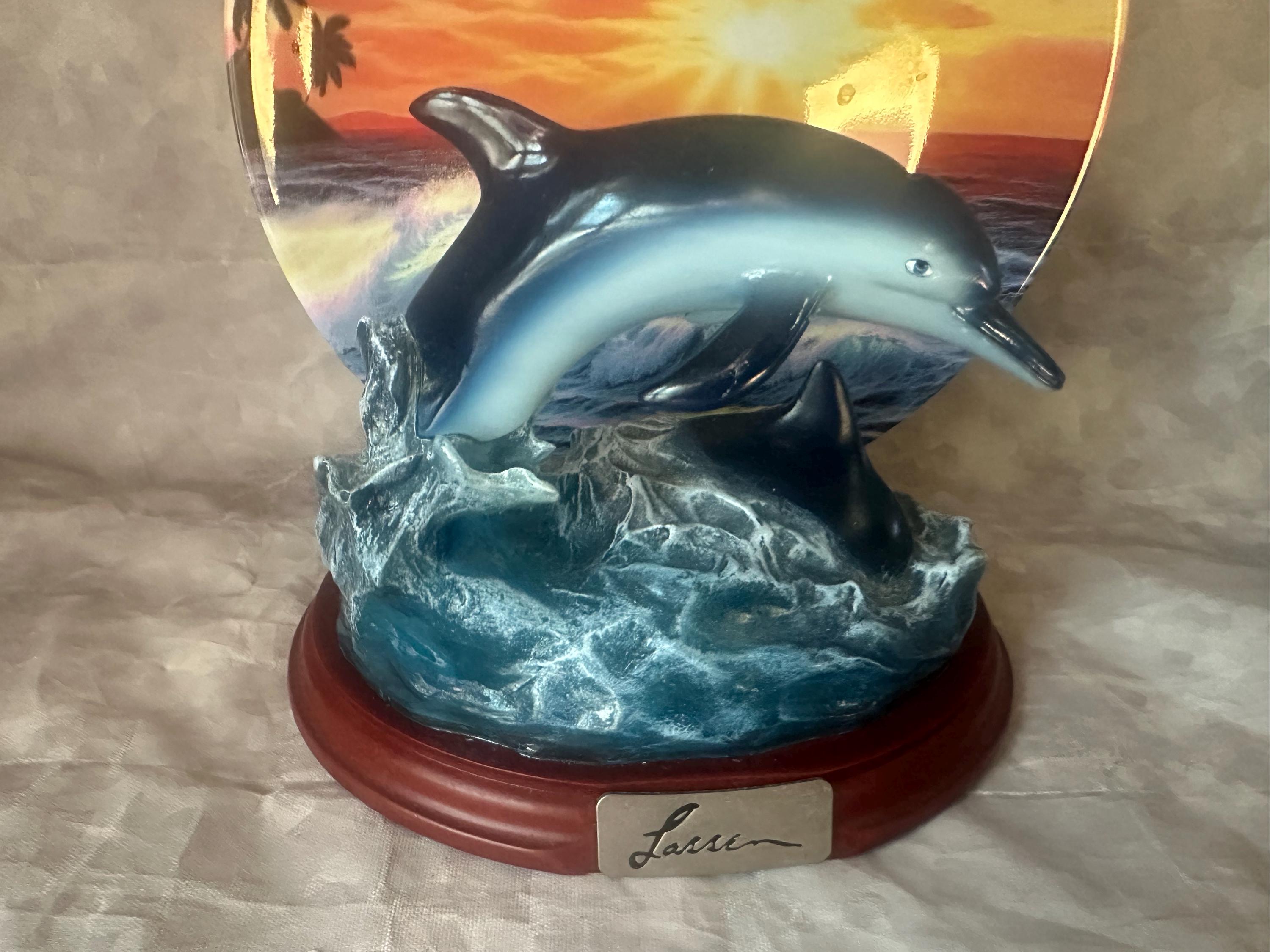 Lassen Beautiful Collectible Dolphin Plate 