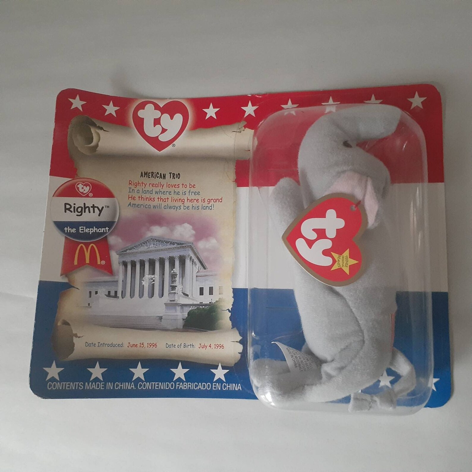 mcdonald's elephant toy