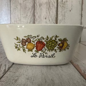 Vintage Corning Spice of Life &quot;Le Persil&quot; Small 700 ml Individual or Storage Dish~ No Lid~ FREE SHIP