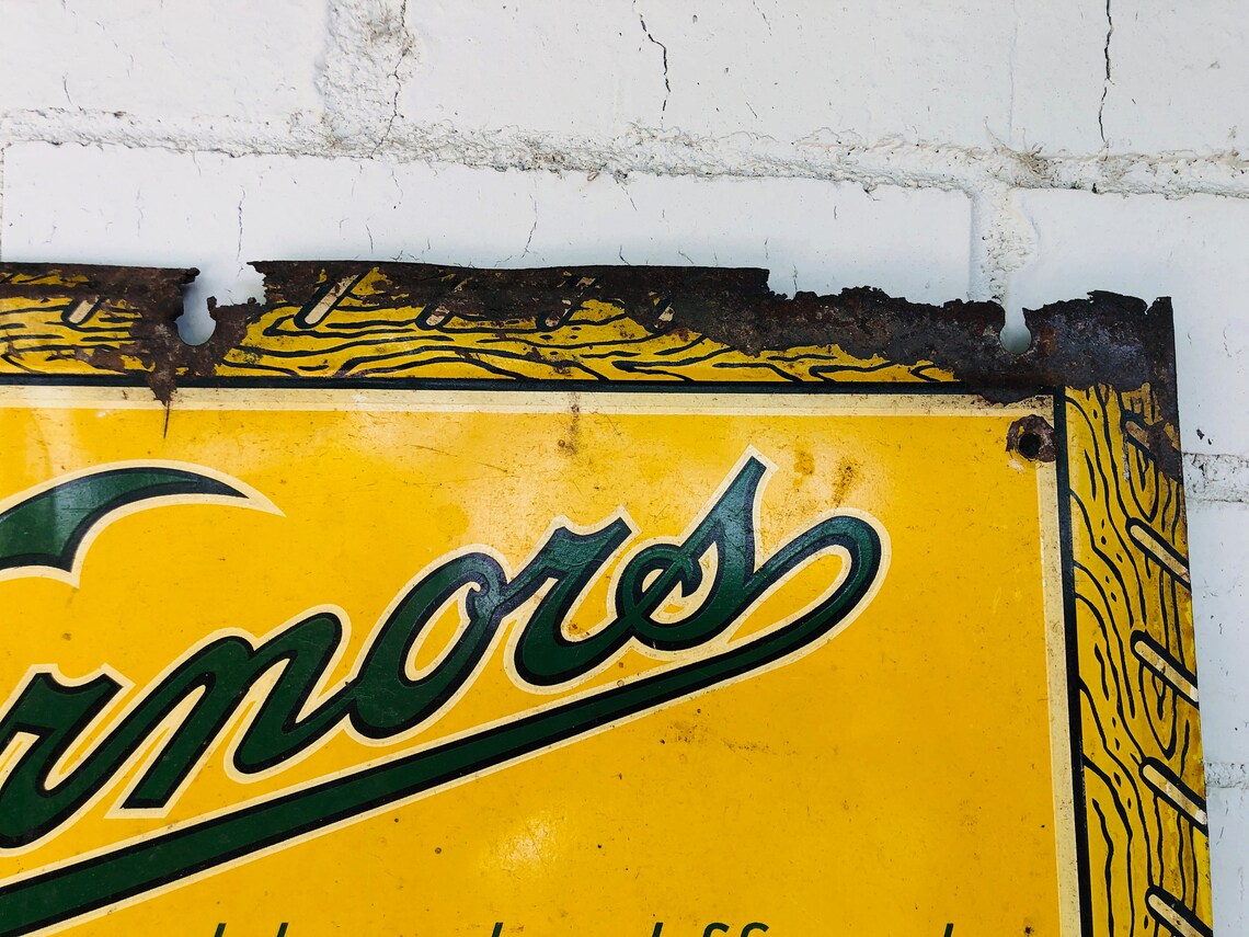 Vintage Metal Sign and Chalkboard Vernors Drink Etsy