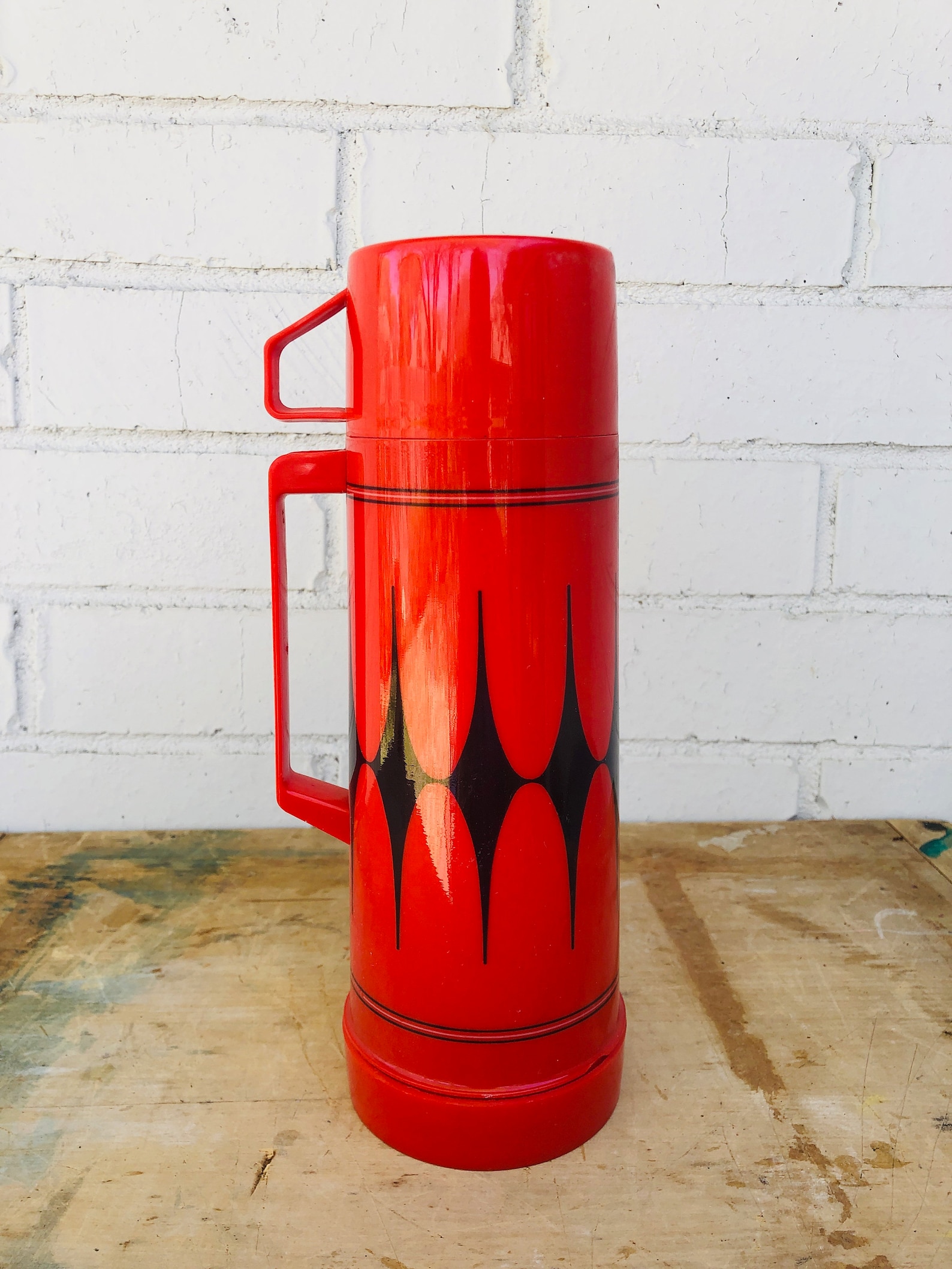 Aladdin Thermos With Lid Cup Red and Black Etsy