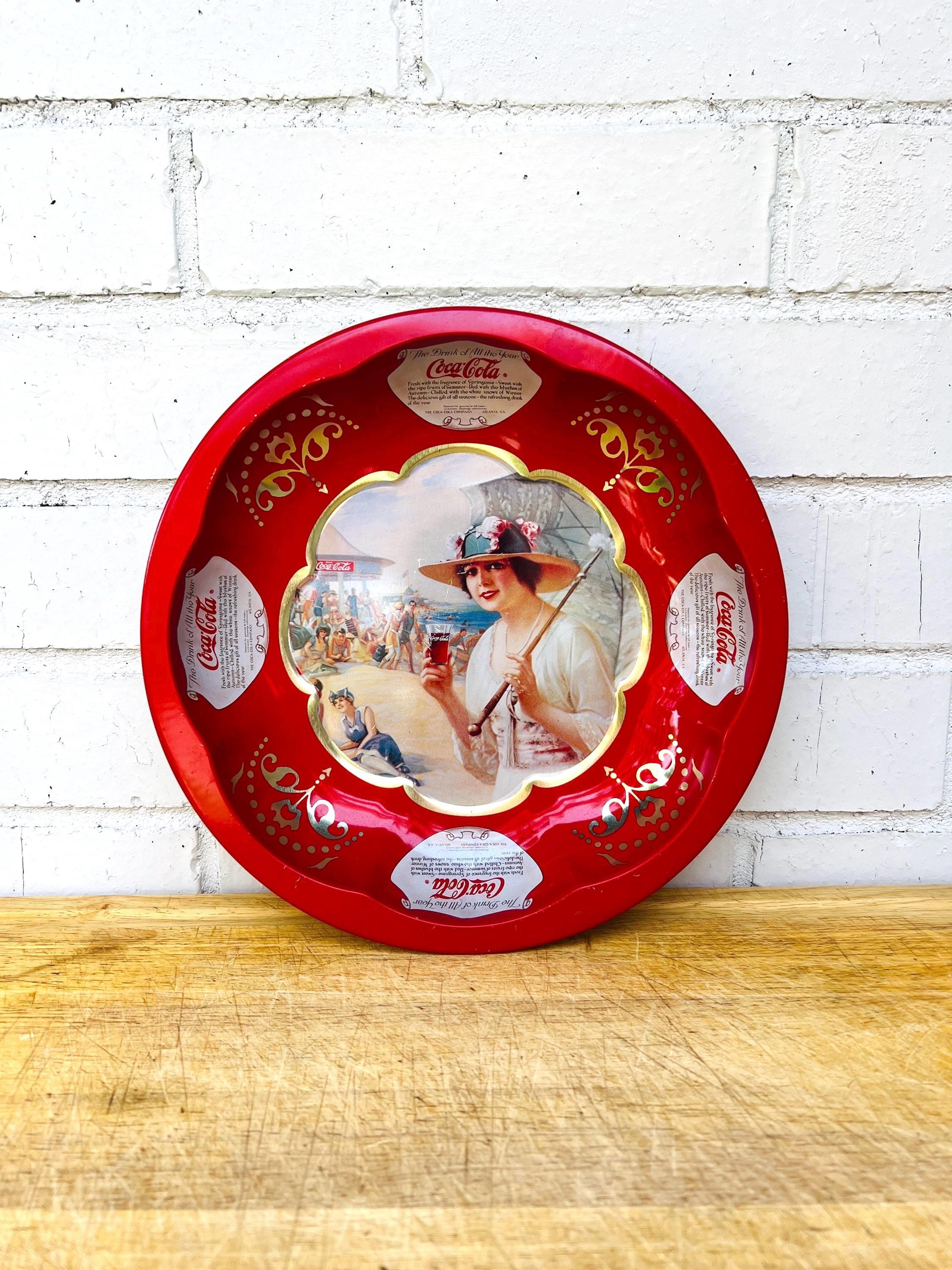 Vintage Round Coca Cola Sign - Etsy